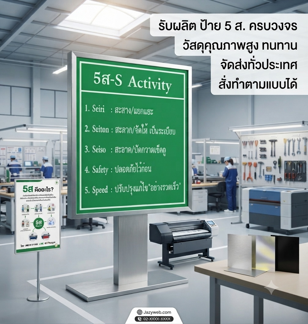 ป้าย 5 ส. ตัวอย่างที่ 6