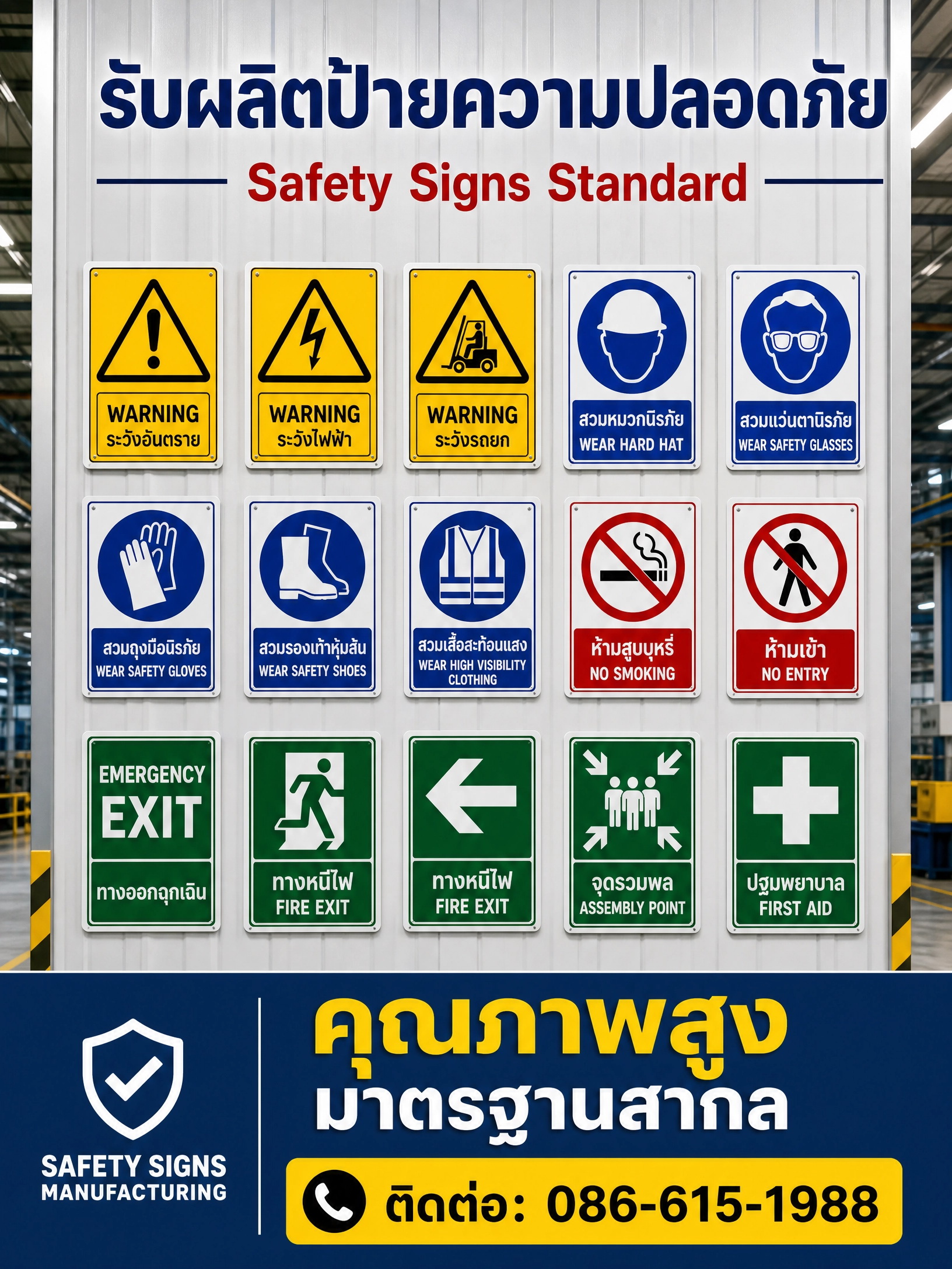 ป้ายความปลอดภัย ตัวอย่างที่ 1