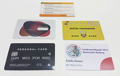 ตัวอย่างบัตรสมาชิก Member Card แบบพลาสติก PVC