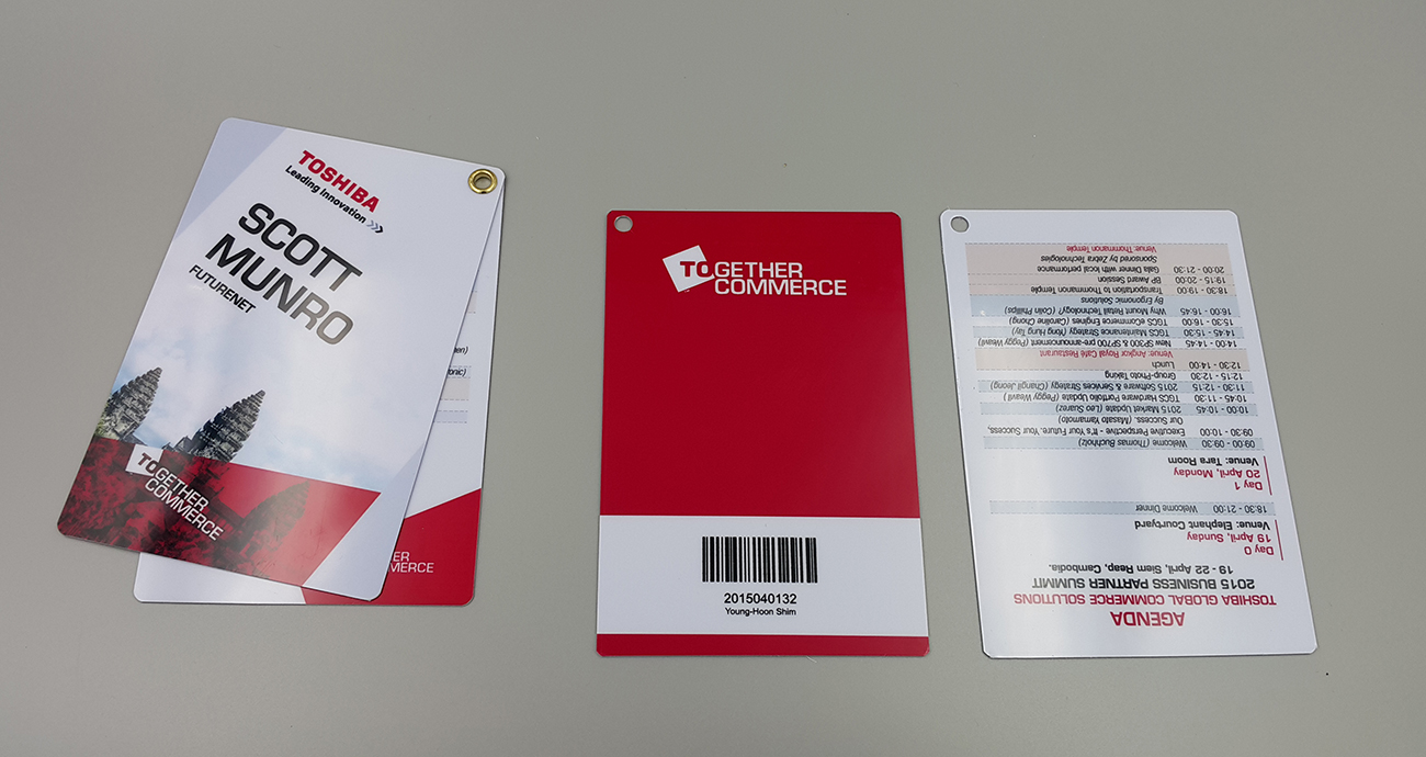 บัตรพนักงานสำหรับงานสัมนา Exhibition Tag Card